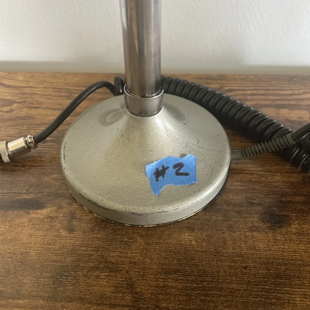 Vintage Astatic Lollipop D-104 Microphone with Cord - T-UG8 Stand Untested